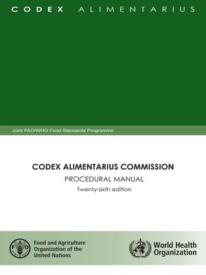 cover image of Codex Alimentarius Commission